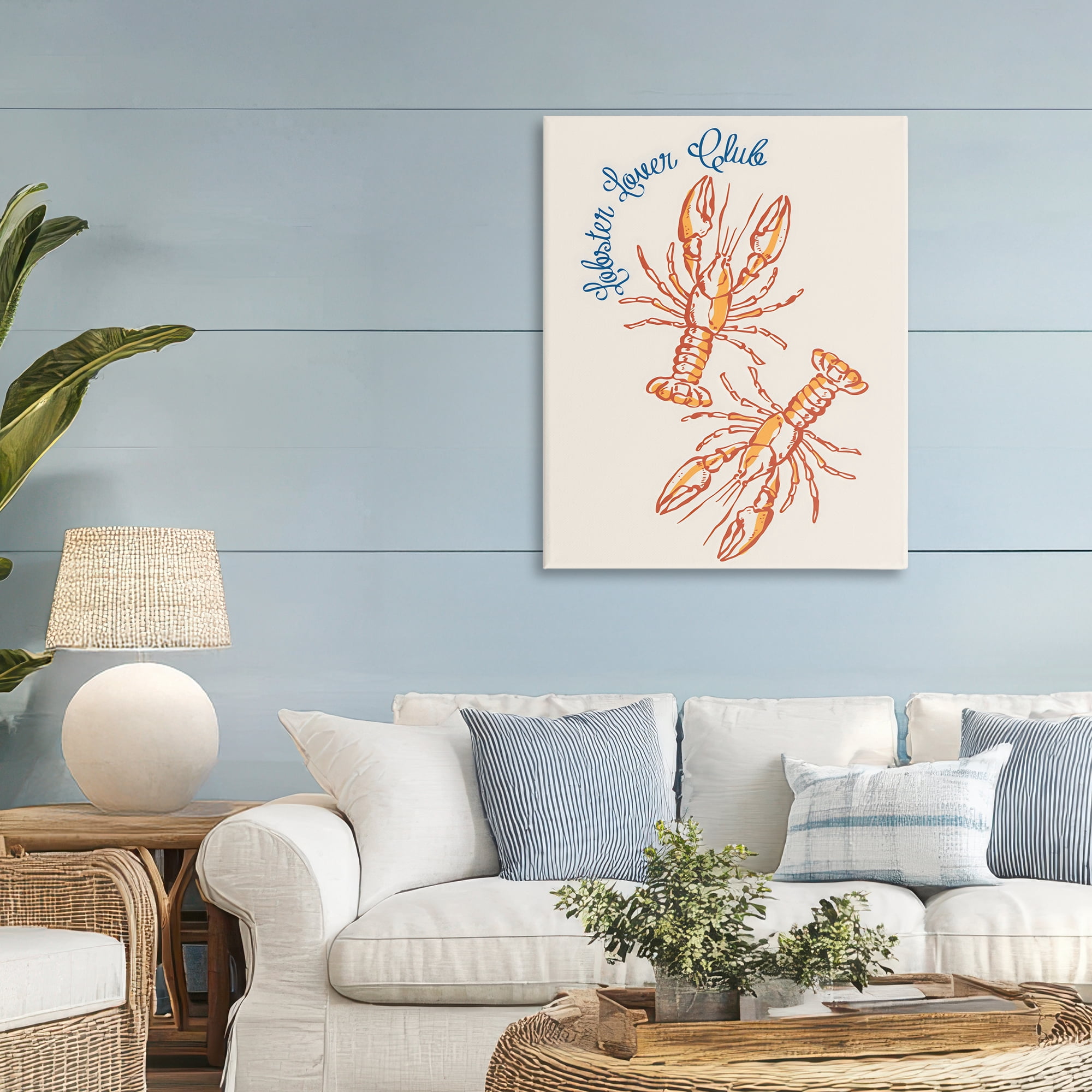 Stupell Industries Lobster Lover Club Canvas Wall Art, design by The Prints Vibe
