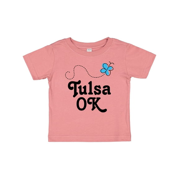 Inktastic Tulsa Oklahoma butterfly Girls Baby T-Shirt