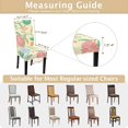 thumbnail image 6 of Printed Dining Room Chair Covers Set of 6, Stretch Kitchen Chair Covers Washable Parsons Chair Slipcover Removable Dining Chair Protectors for Hotel,Ceremony(Yellow Flower), 6 of 6
