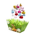 thumbnail image 1 of Canasta de Pascua precargada con juguetes de conejito de peluche Animales de peluche Conejos a granel para Césped, 1 of 9