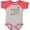 Baseball Heather and Red, variant on Inktastic Mamaw and Papaw Love Me Boys or Girls Baby Bodysuit