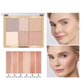 thumbnail image 1 of Eyeshadow Makeup Mattes Side Face Three Dimensionals Repairs Volume Plate Face Translucent Glitter High Light Repairs Volume Six Colors In One, Eyeshadow for Women, 1 of 9