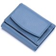 thumbnail image 1 of Cartera Plegable TANGJMXG para Mujer Vegana Azul Claro 10 x 7 x 3 cm, 1 of 5