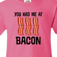 thumbnail image 4 of Inktastic You Had Me at Bacon Funny Bacon Lover Youth T-Shirt, 4 of 5