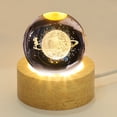 thumbnail image 4 of SHISUYAN Wood Display Pedestal LED Light Base Table Crystal Ball Lamp Base USB Charging Light Base, 4 of 9
