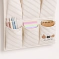 thumbnail image 4 of ShaoXinWan Multi Compartment Fabric Storage Organizer, Foldable Ventilated Wall Hanging Pocket Bag, Multi Size Sundry Caddy for Bathroom Bedroom Cosmetic & Dorm Storage, 4 of 6