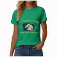 thumbnail image 4 of mgoYE USA Flag T Shirt Women Womens 250 Years of Freedom 1776 2026 American Flag 4 July Vintage O-Neck T-Shirt(Green,M), 4 of 8