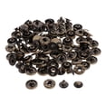 thumbnail image 4 of 30 Sets of Brass Snap Fasteners, Snap Snap Snaps, Leather Rivets Press Studs for 15mm, 4 of 7