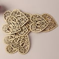 thumbnail image 6 of AYYUFE 1 Set Wooden Pendants Unpainted Hollow Heart Shape Christmas Wood Crafts Hanging Ornaments Home Decoration, 6 of 8