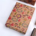 thumbnail image 4 of Bewildely 10 Uds. De papel de regalo de Navidad, artesanía Retro, paquete de regalo de Navidad, papel de utilería, paquete de hojas, Kits de decoración para fiestas, 4 of 6