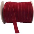 thumbnail image 1 of 10 Yards Velvet Ribbon Spool (Red  5/8"), 1 of 5