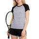 thumbnail image 1 of Odeerbi Juegos Atléticos Secos Rápidos Para Niñas Camiseta de Manga Raglan Dolphin Shorts Ropa Deportiva Respirable Conjunto Para 3-15 Años, 1 of 6