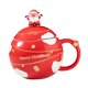 thumbnail image 3 of Taza de cerámica navideña, taza de Papá Noel, regalo creativo de Navidad, taza de regalo, taza de Navidad Rojo, 3 of 9