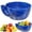 A1(Blue/1PC/5.9"X6.6"X3.27"), variant on SJYYTT 1Pc Self Rinsing Berry Bowl, The Original Artisan Swirling Berry Bowl, 3D Print Berry Colander With Vortex Fruit Washing Design, Stoneware Fruit Rinse Bowl for Kitchen Counter 5.9"X6.6"X3.27"