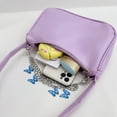 thumbnail image 4 of Bolso Axila Vintage para Mujer Cadena Mariposa Cuero PU Color Sólido Hombro Pequeño, 4 of 9