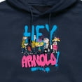 thumbnail image 2 of Hey Arnold! - Arnold Spray Paint 96 - Men's Pullover Hooded Fleece Sweatshirt, 2 of 4