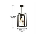 thumbnail image 3 of Artika Yale 3-light Chandelier Dark Bronze, 3 of 8