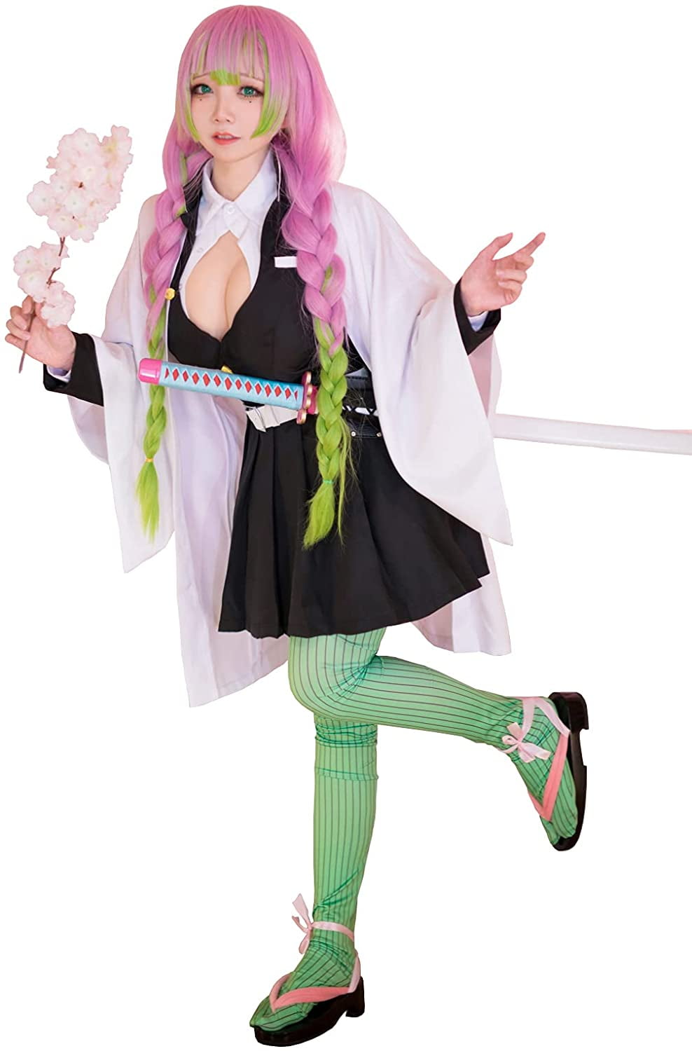 Zenitsu Agatsuma Cosplay Wig Demon Slayer Costume Anime Manga Faux Hair Cos-play 