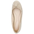 thumbnail image 3 of KENNETH COLE Womens Beige Bow Accent Comfort Balance Ballet Round Toe Block Heel Slip On Ballet Flats 8.5 M, 3 of 4