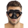 thumbnail image 2 of Cressi NANO Expert Adult Compact Mask for Freediving & Scuba Diving, Black, 2 of 4