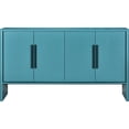 thumbnail image 3 of Vintage-style 4-door Sideboard With Ample Storage In Blue Antique Shade Charming For Home Interiors, 3 of 7