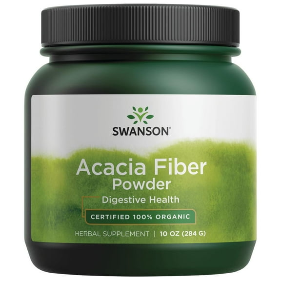Swanson Acacia Fiber Powder - Certified 100% Organic 10 oz Powder