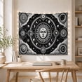thumbnail image 5 of Celestial Sun with Moons and Stars in Orbital Paths Mystical Celestial for Astronomy Fans Celestial Wall Art Housewarming Gift Tapestry Wall Hanging for Bedroom and Study Room, 5 of 7