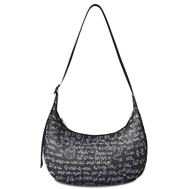 Sac Bandoulière Science Sangle Réglable Nylon Léger Formule Scientifique Éducatif Mural Cadeaux de Classe Petit Sac à Main pour Femmes Voyage