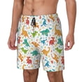 thumbnail image 2 of Uemuo Dinosaur Pattern Mens Swim Trunks Quick Dry Board Shorts with Mesh Lining, Stretch Beach Shorts Quick Dry No-Chafing Board Shorts-3X-Large, 2 of 9
