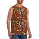 thumbnail image 2 of Fotbe Retro Coffee Men's Camiseta sin Mangas Estampada para Hombres, Playera Casual para Gimnasio, Entrenamiento, Playa-Large, 2 of 7