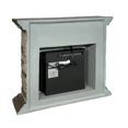 thumbnail image 3 of LIVILAND 40" Magnesium Oxide Freestanding Electric Fireplace in Brown, 3 of 8