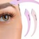 thumbnail image 4 of 4 Cuchillas De Afeitar Para Cejas De Acero Inoxidable Con Cubierta Para Hombres Y Mujeres, Color Morado Y Rosa 4 piezas, 4 of 8