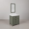 thumbnail image 3 of Water Creation Madison 30"W Wood Single Bathroom Vanity in Glacial Green/White, 3 of 7