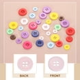 thumbnail image 5 of 30pcs 24L Sewing Buttons 5/8"(15mm) Resin Round Flat 4-Hole Craft Replacement Buttons for Sewing Clothing and DIY, Pink, 5 of 7