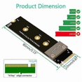 thumbnail image 3 of 3.0 PCI-E 4X To for M.2 for M for Key 2280 Riser Card 3.0 Cable M2 Key-M PCI-Exp, 3 of 5