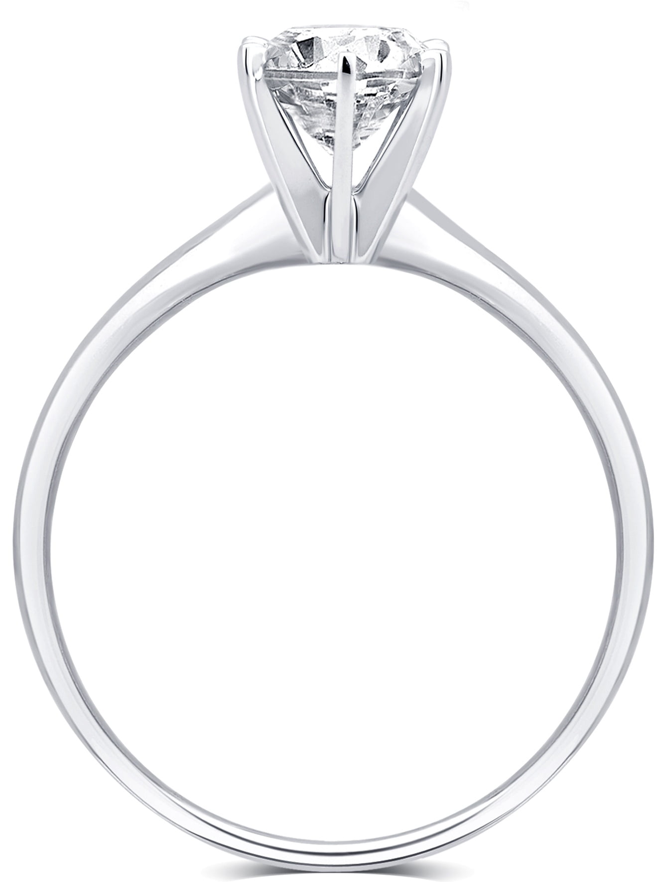 1/3 Carat T.w. Round Diamond 14k White G