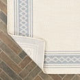 thumbnail image 3 of JONATHAN Y SANTA MONICA 3 x 5 Area Rug, Lucia Diamond Border - Cream/Blue, SMB207A-3, 3 of 3