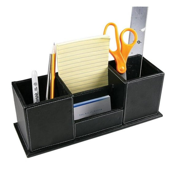 Bluestone Bl029 Bl Leather Desk Organizer Black