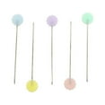 thumbnail image 1 of 100Pcs Plastic Flat Head Pins Straight Quilting Pins DIY Sewing Quilting Pins Pin Sewing Quilting Mixed Color DIY Sewing Needles, Light Color Flower, 1 of 8