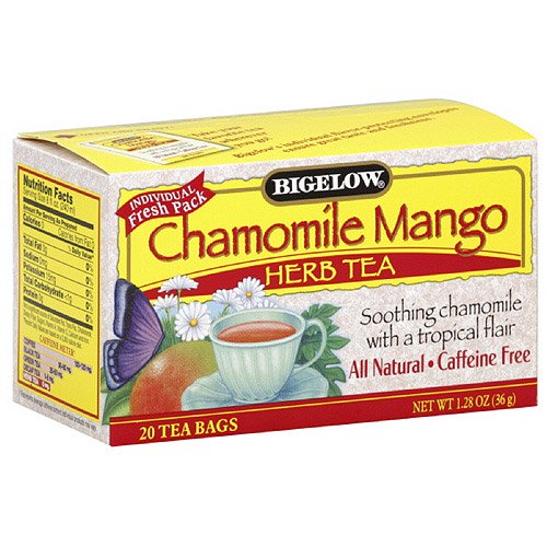 Bigelow Chamomile Mango Herb Tea, 20ct (Pack of 6)