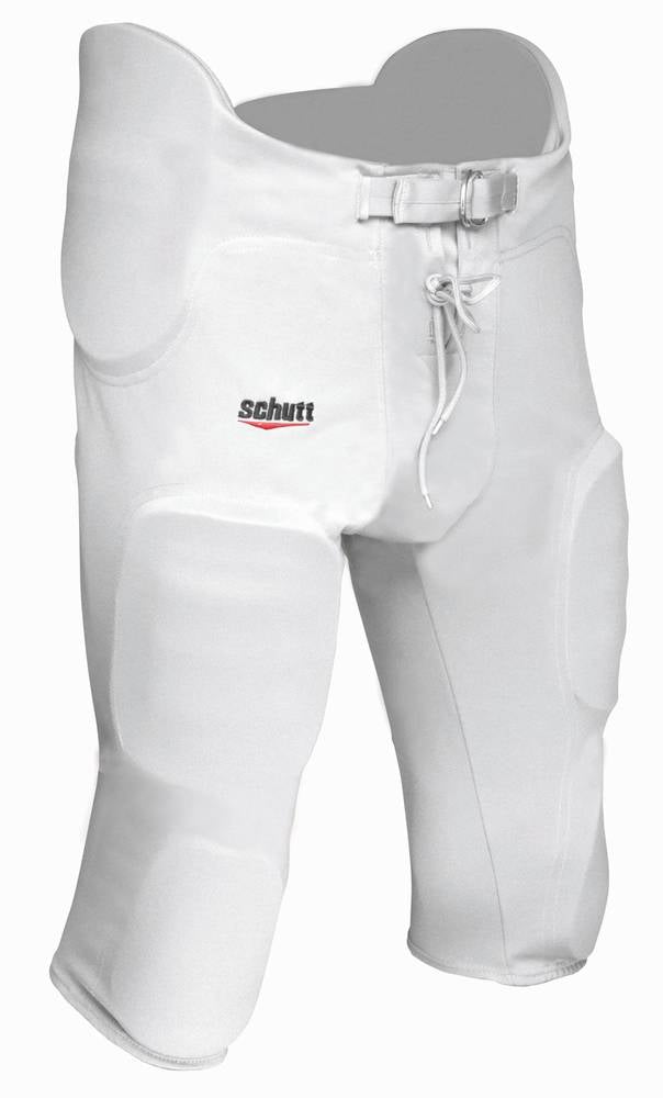 Schutt Adult Men's White Integrated Padded Football Pants size Small 