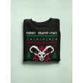thumbnail image 3 of Merry Kramp-Mas Ugly Sweater Holiday Retro Men's Sweatshirt, 3 of 4