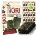 thumbnail image 1 of Seasoned Seaweed Snacks Sheets – Organic Korean BBQ Flavor 24 Individual Packs Roasted Crispy Premium 100% Natural Laver Kim Nori 4g 0.14 Ounce 김 のり 海苔 紫菜, 1 of 5