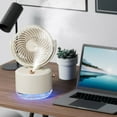 thumbnail image 4 of Binwennn Head Plug In Mini Convenient Desktop Fan Dormitory Humidification Spray Fan Practical Small Fan Functional Humidifier Fan Window Ventilator Fan Clip Fans Wall Mounted Fan Oscillating with, 4 of 8