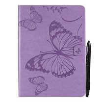 Dteck Smart Case for iPad mini (A17 Pro) 8.3 inch 2024 / iPad mini 6th Gen,Magnetic Butterly Pattern PU Leather Card Holder Wallet Kickstand Hybrid Protective Cover for iPad mini 6/mini 7,Purple