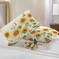 thumbnail image 2 of Retro Sunflowers Lumbar Pillow Covers 20x12 Inch Set of 2, Rustic Floral Butterflies Spring Summer Waterproof Outdoor Pillow Covers, Decorative Cushion Pillowcases for Couch, Sofa, Bed, Garden, Patio, 2 of 9