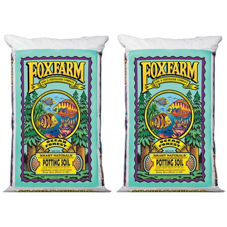 - (2) Foxfarm FX14000 Ocean Forest Garden Potting Soil Bags 6.3-6.8 pH | 3 Cu Ft