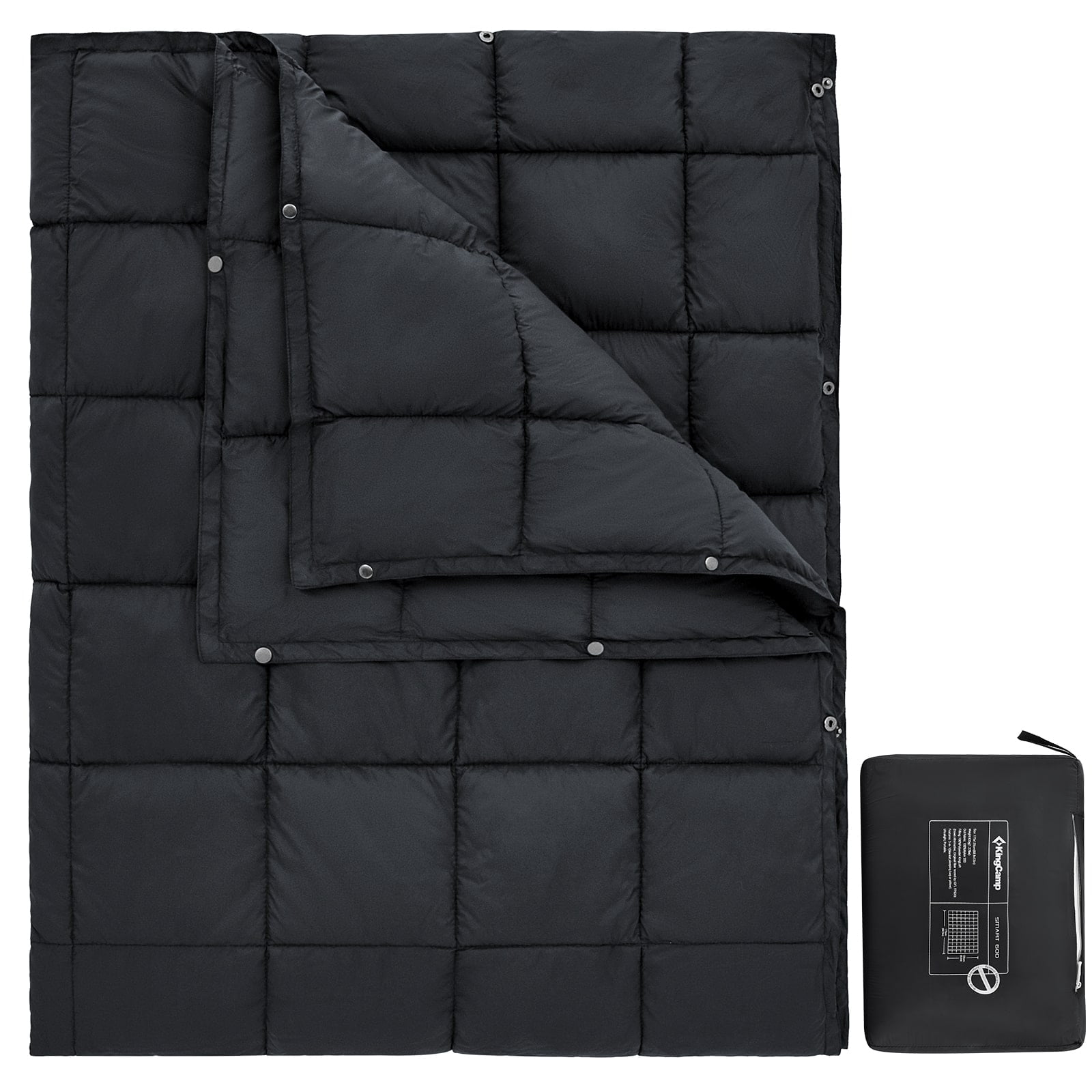 KingCamp Packable Camping Blanket Lightweight Travel Down Blanket