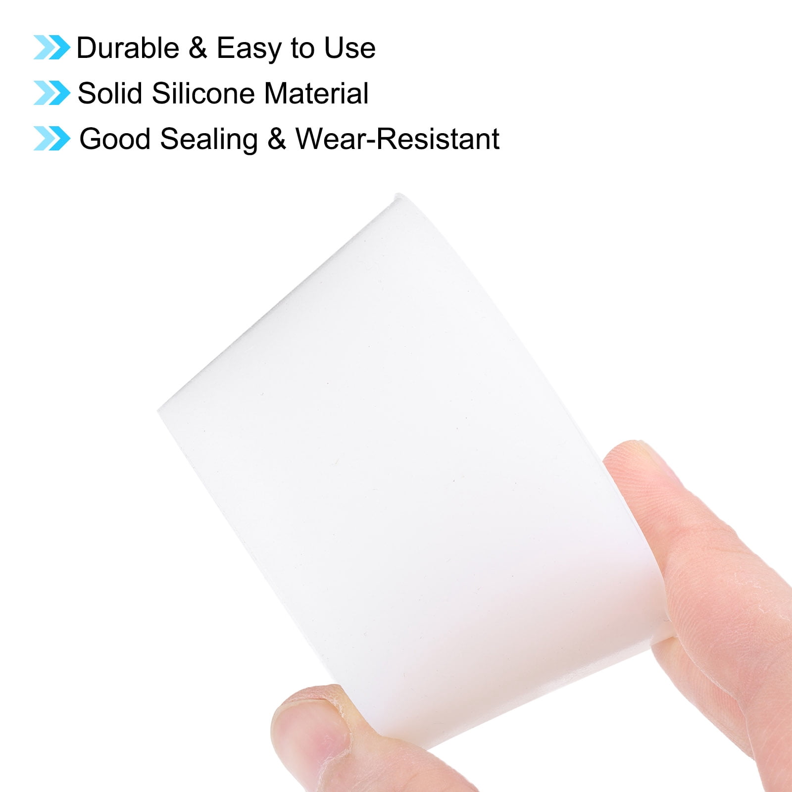 Unique Bargains Silicone Solid Rubber Stoppers for Lab Use 51mm to 62mm Dia