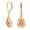 Gold, variant on Prong Set Solitaire 0.75 Ctw Morganite 925 Sterling Silver Rose Vermeil Women Mother's Day Gift Engagement Earrings